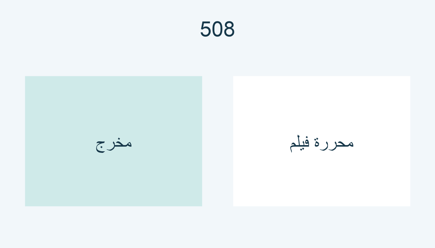 دوران في اعتمادات 508: مخرج ومحررة فيلم.