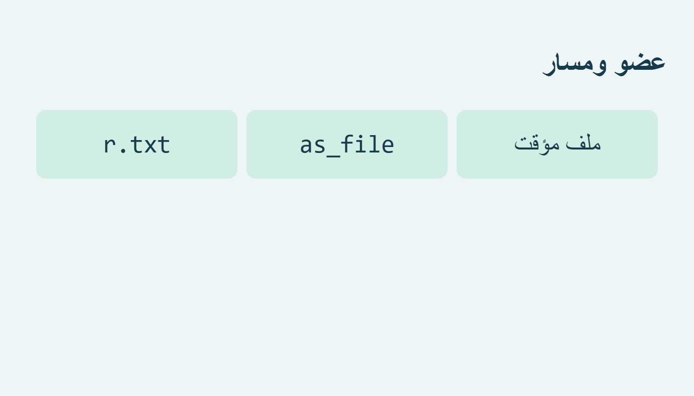 عضو ومسار مؤقت