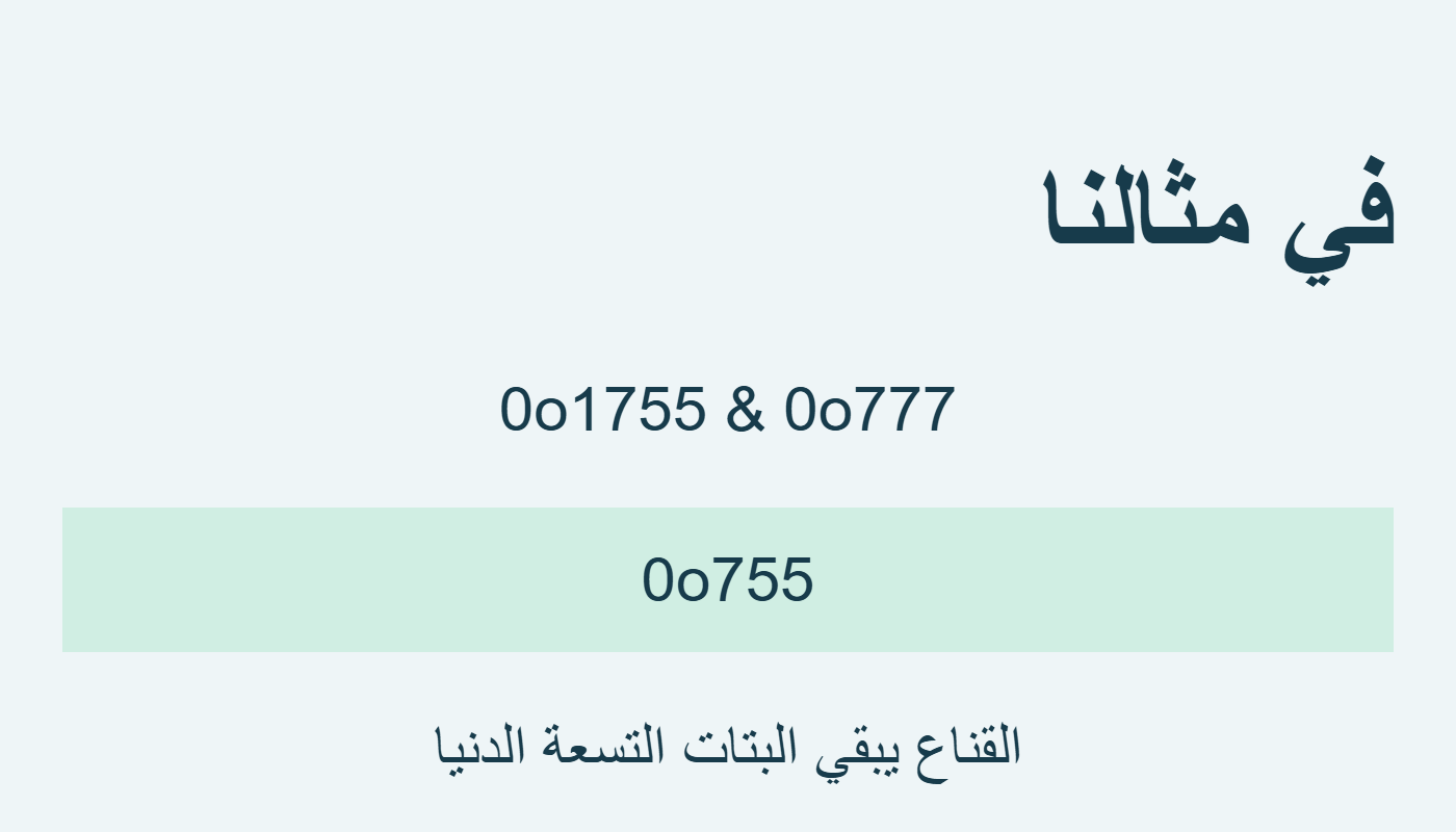 قناع النمط