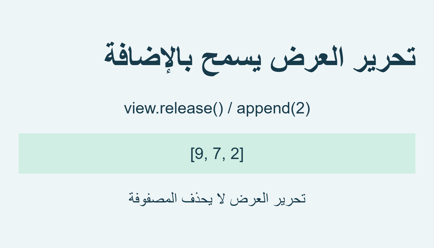 تحرير العرض ثم إضافة ناجحة