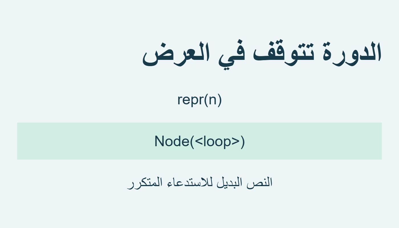 نص بديل عند العودة للكائن