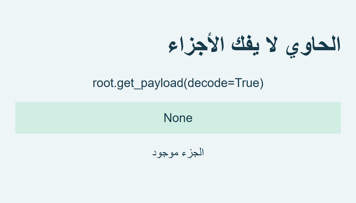 الحاوي يعيد None