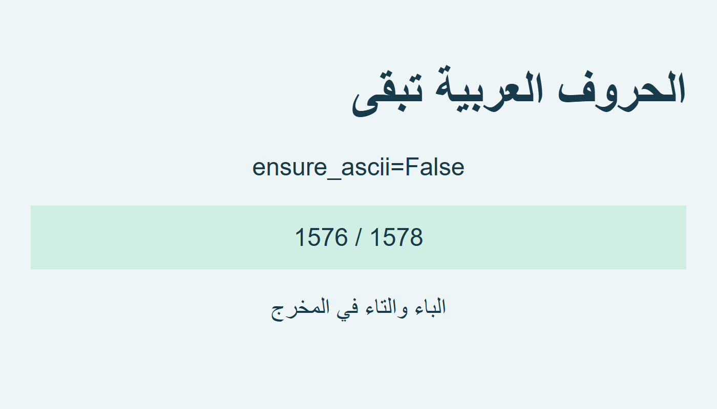 العربية في المخرج