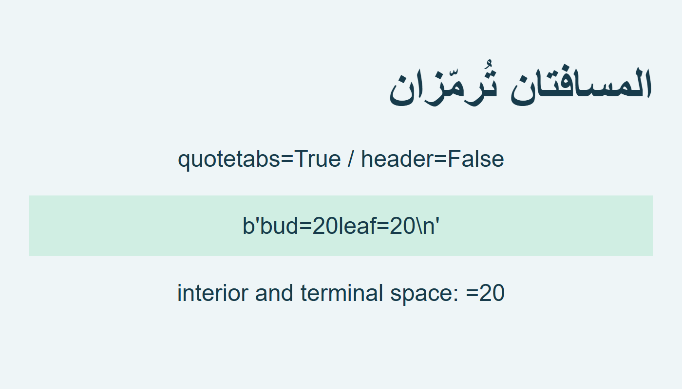 المسافتان ترمزان عند True