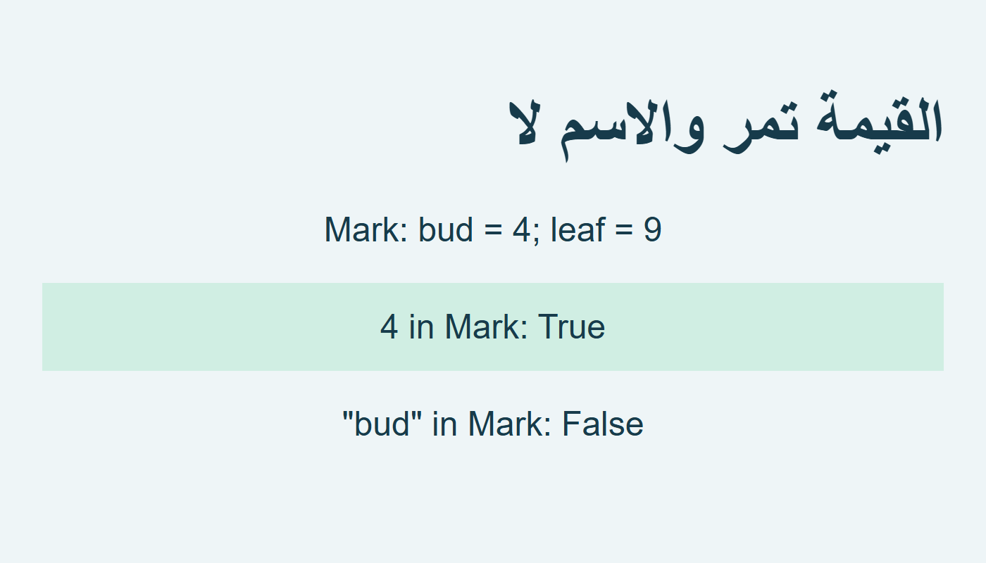 القيمة 4 مقبولة في Mark والاسم bud غير مقبول