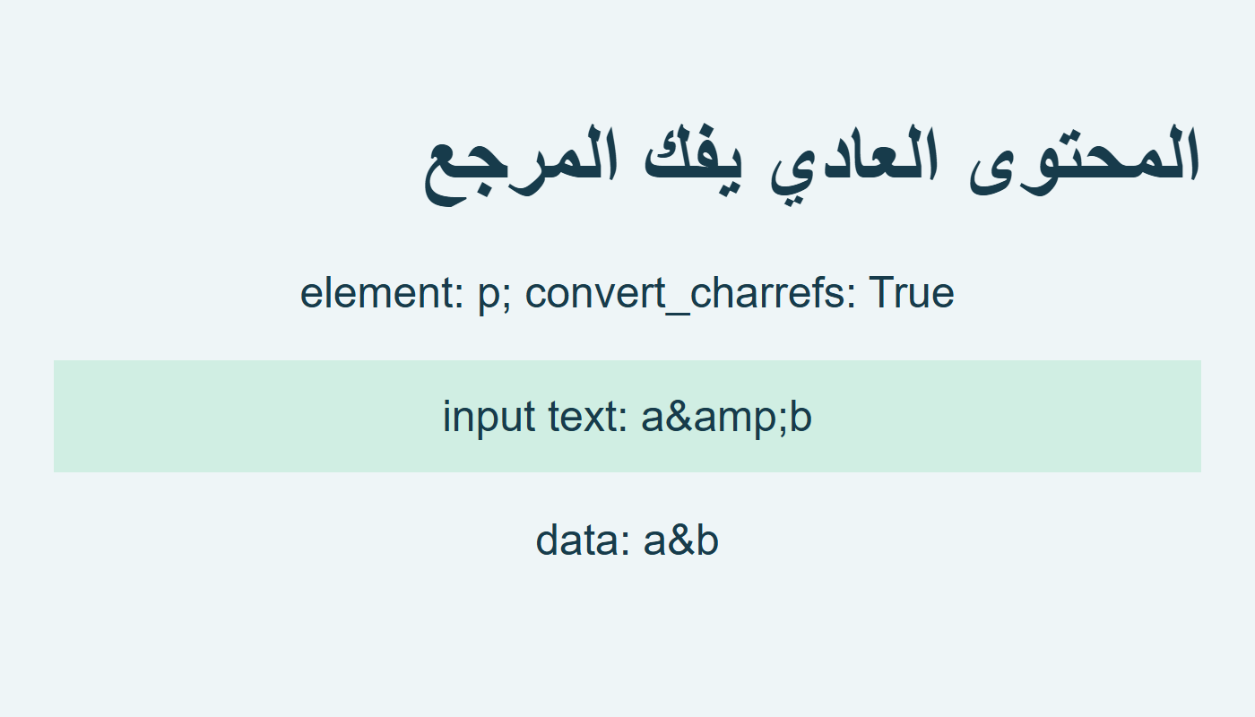 محتوى p يحول amp إلى علامة العطف