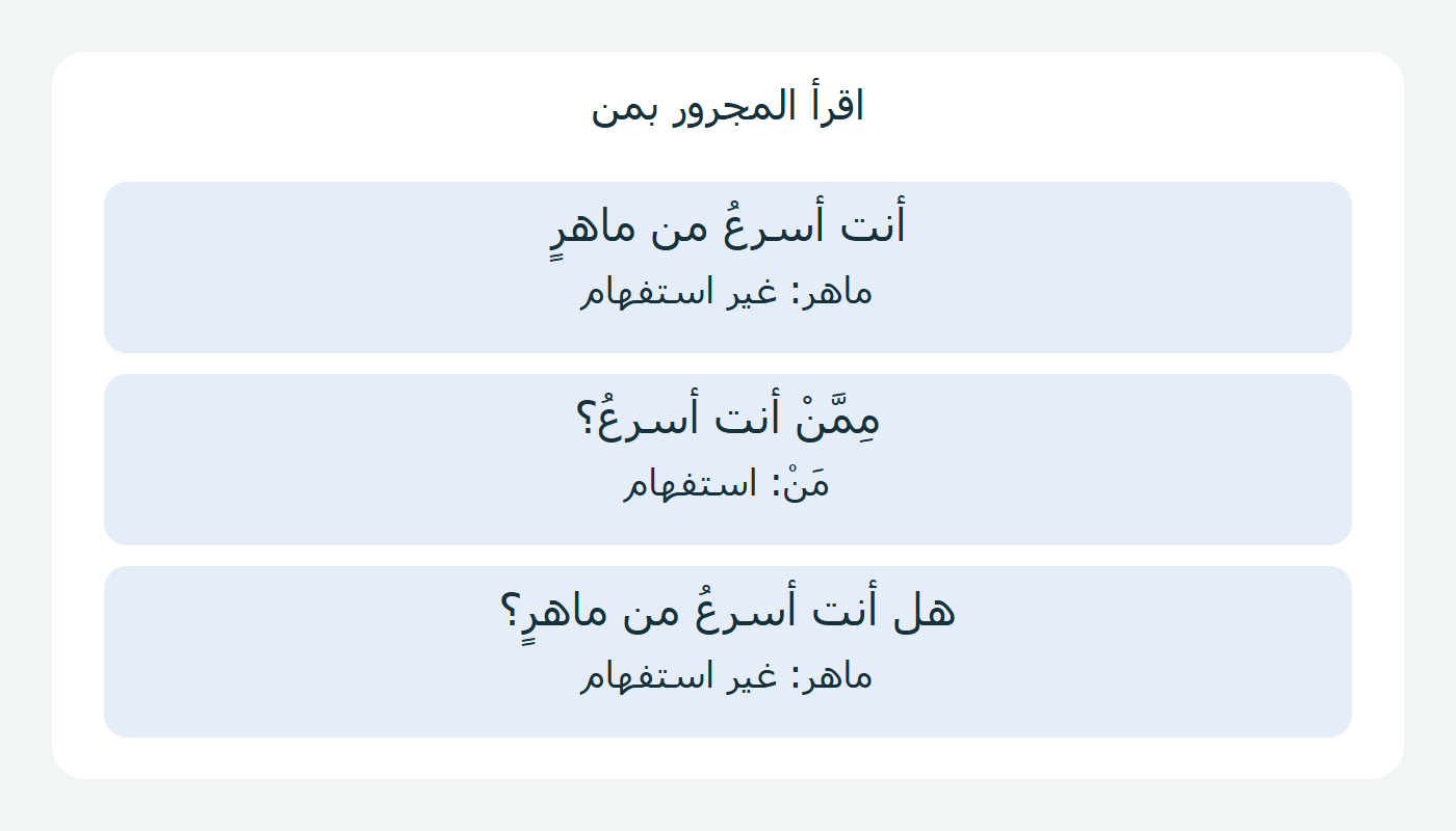 الإخبار والسؤال