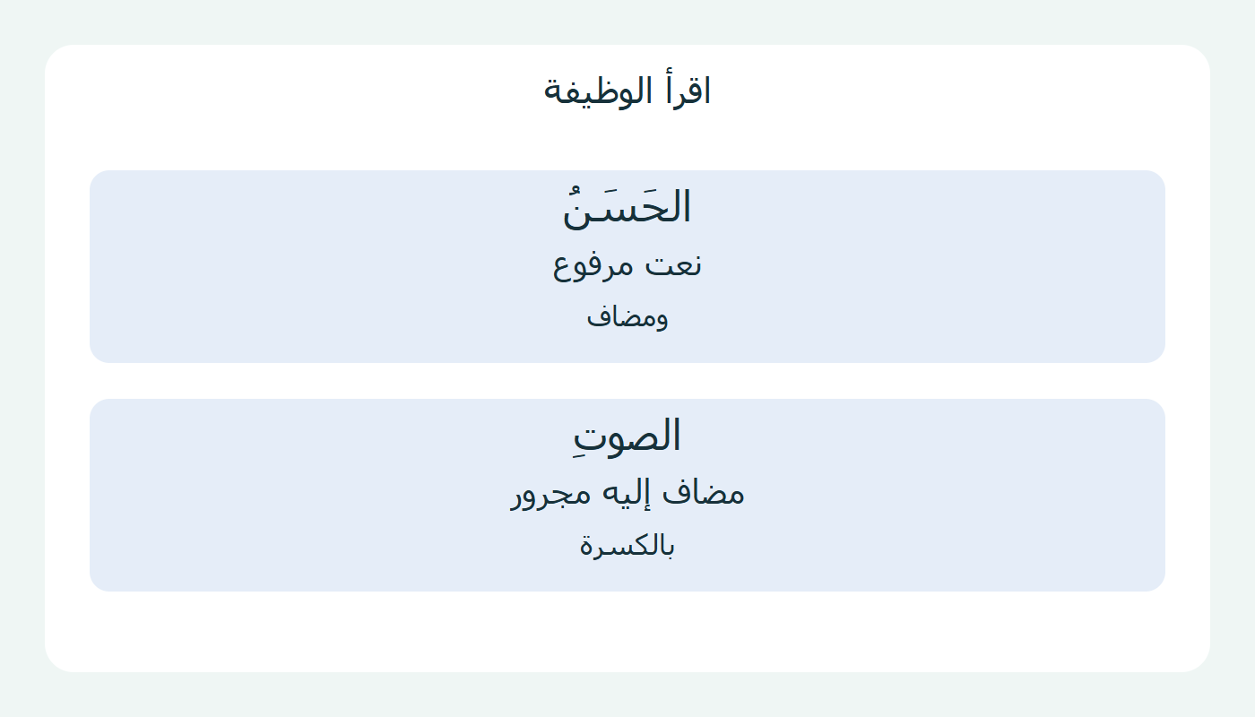 النعت ومعموله