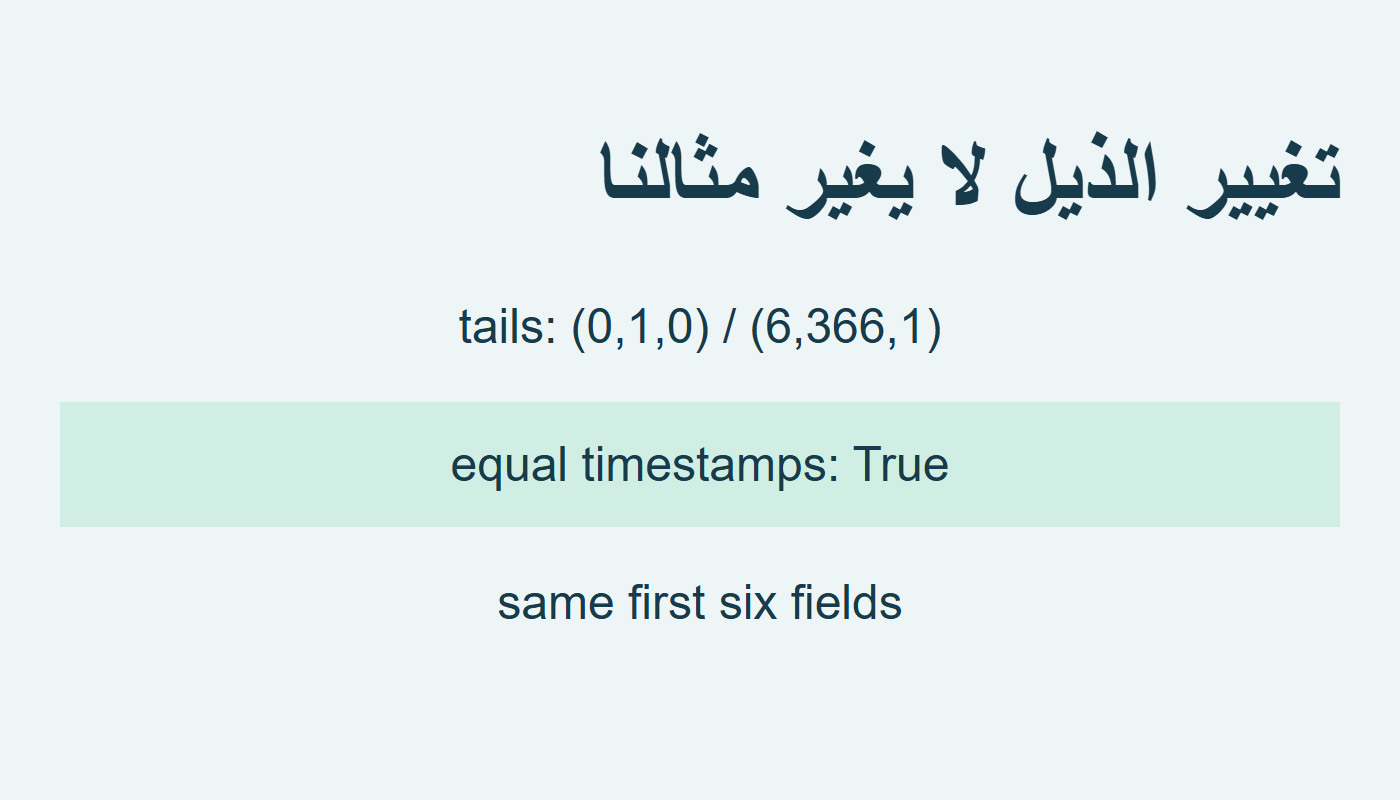ذيلان مختلفان