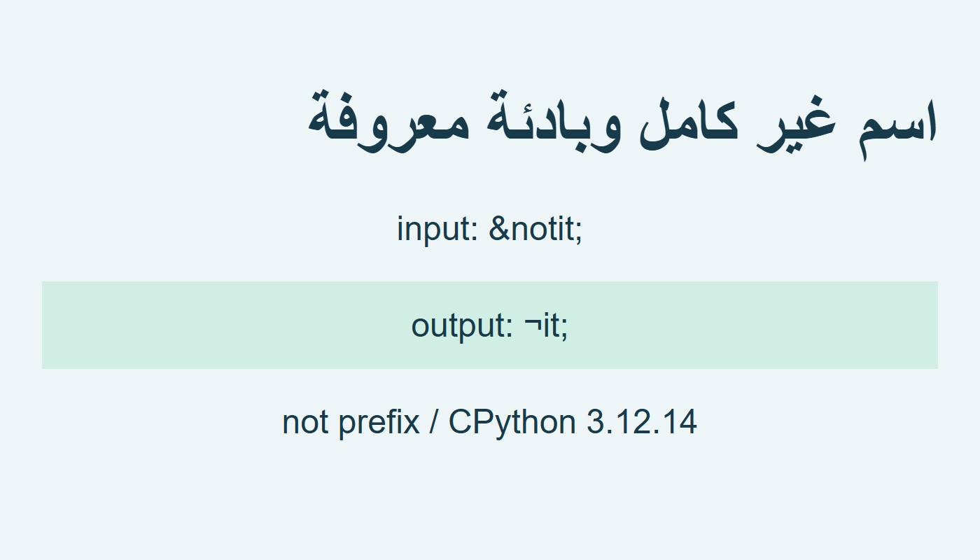 بادئة معروفة