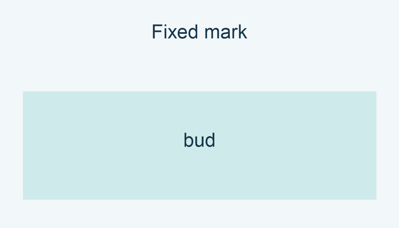 بعد الاستدعاء الصريح في Fixed: mark هي bud.