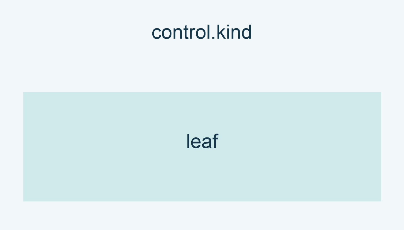 control.kind من Plain هي leaf.