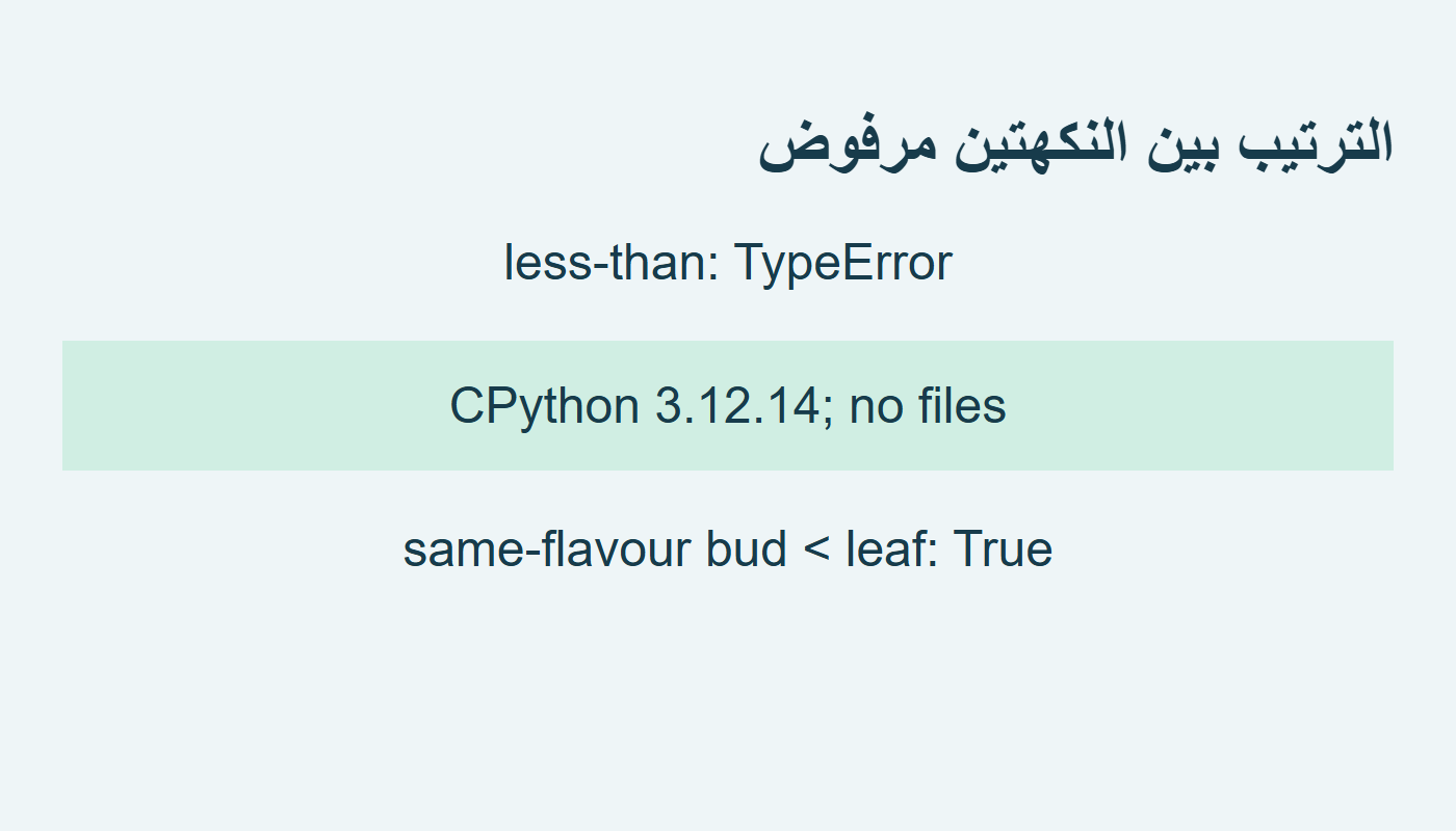 رفض ترتيب نكهتين