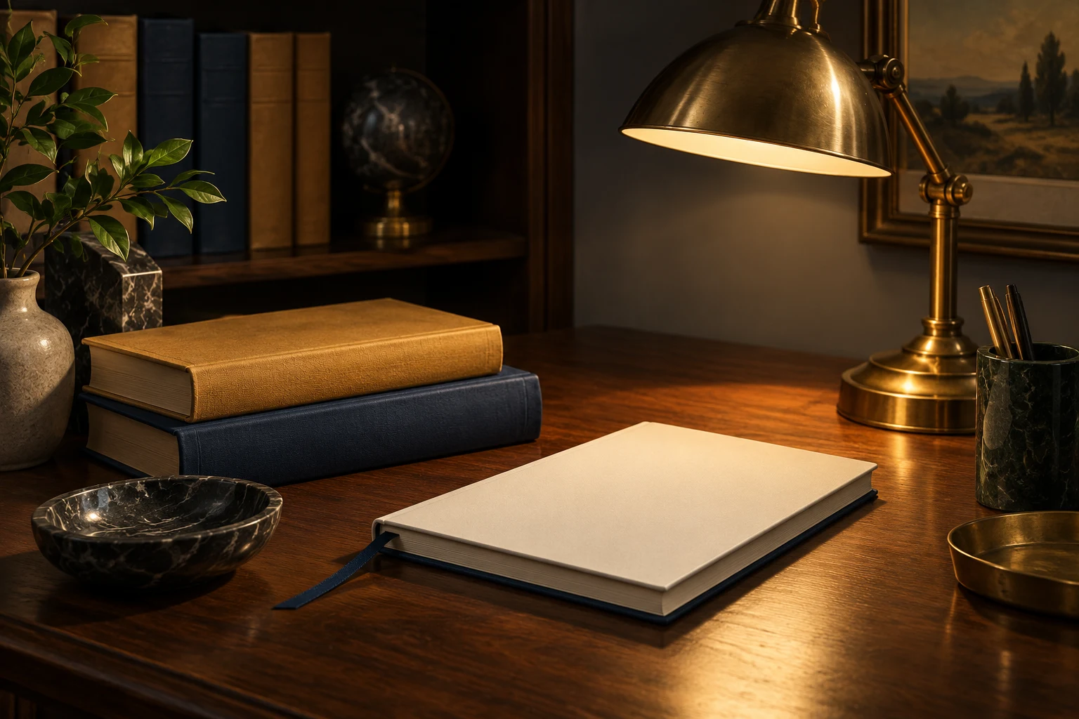 كتب وقلم في صورة توضيحية